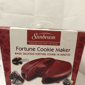 Sunbeam Fortune Cookie Maker RED - Rare